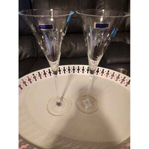 Waterford Marquis New Year Celebration Champagne Toasting Flutes Set of 2